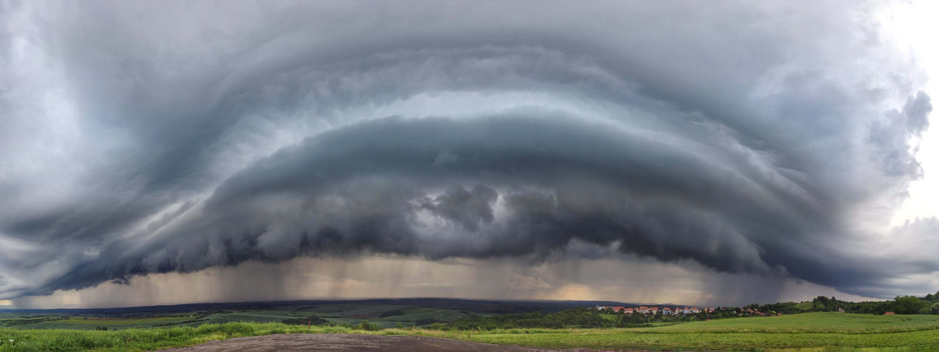 Panorama shelf cloudu
