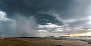 Downburst a chřibské panorama