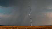 Microburst s bleskem