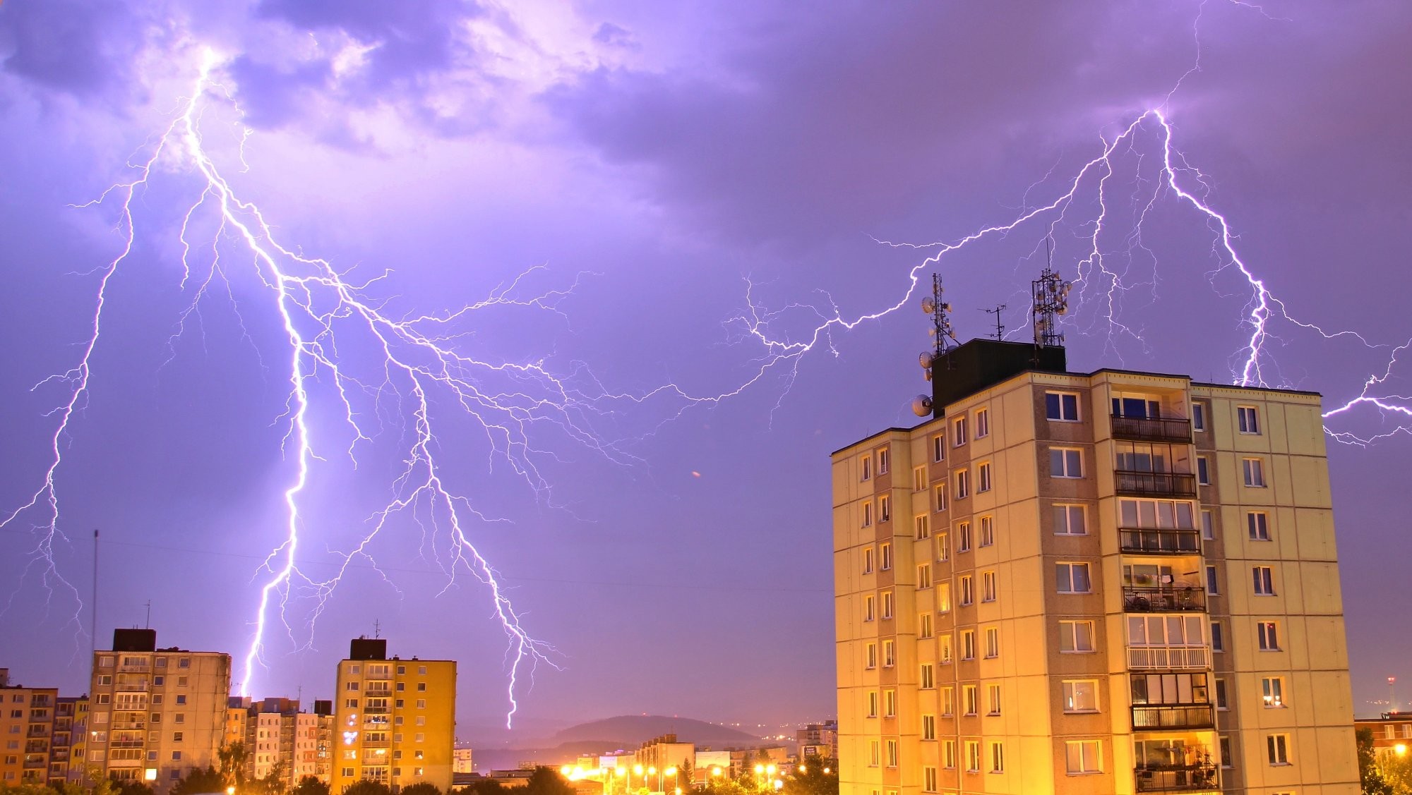 Blesky nad Rokycanskem