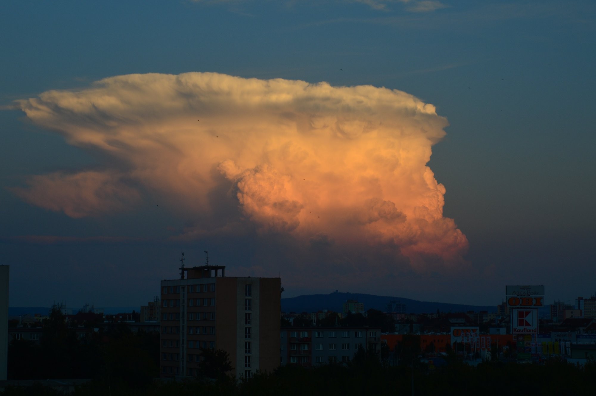 Cumulonimbus nad Radyní