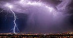 Výrazné CG blesky nad Košicami