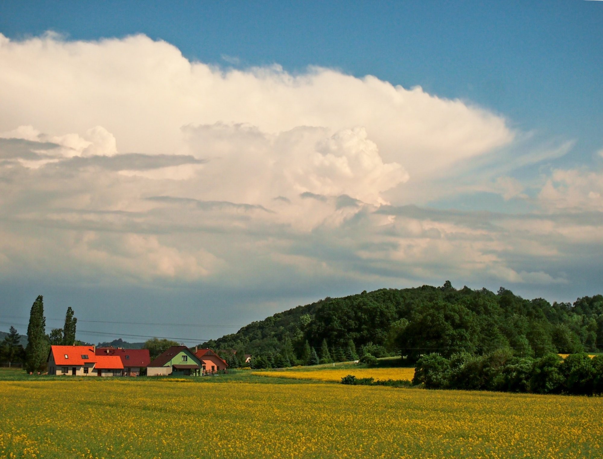 Cumulonimbus nad Litoměřicema