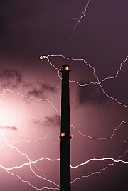 Blesky okolo Maloměřického komína