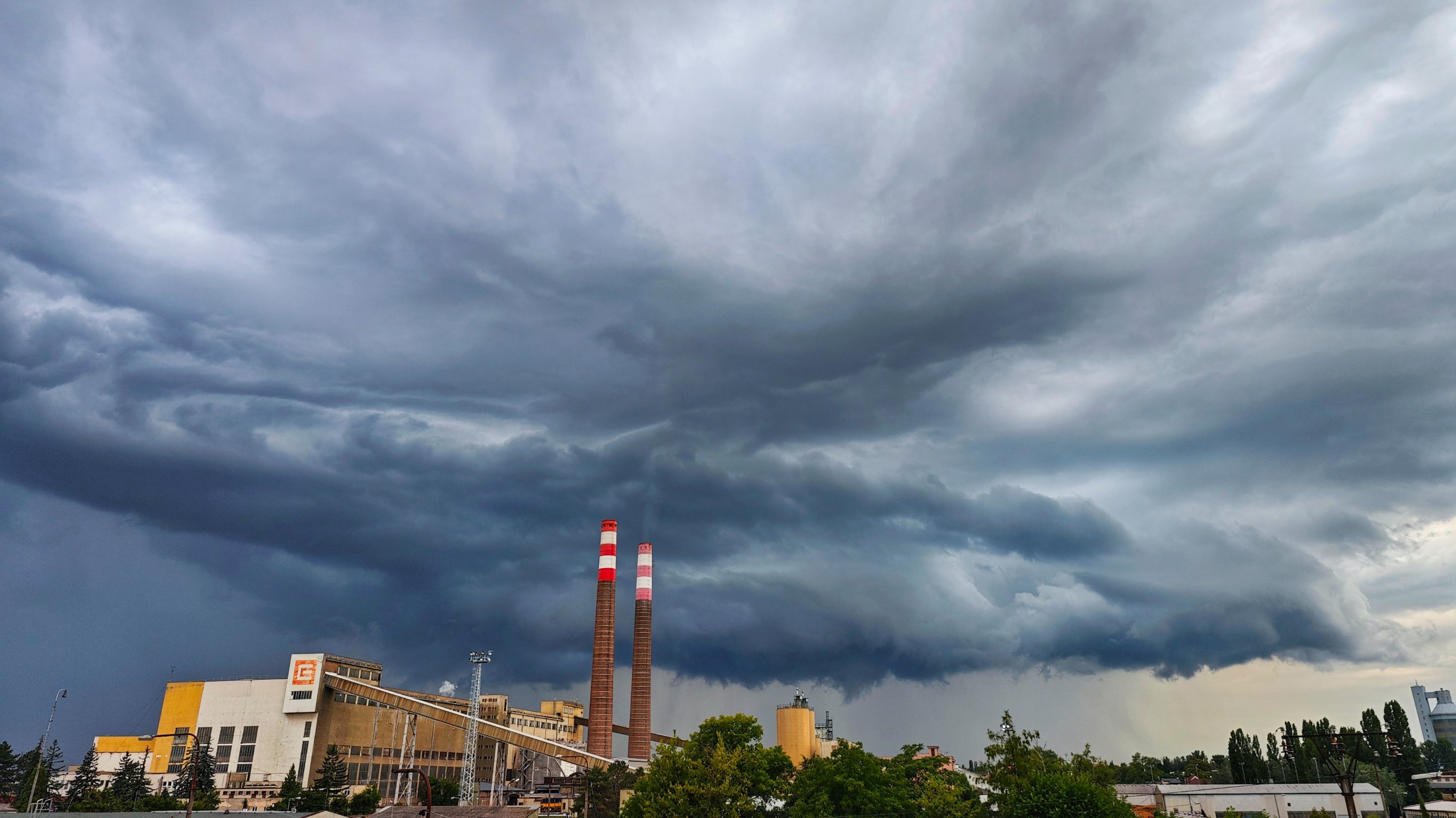 Struktura bouřky nad Hodonínem