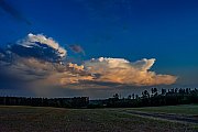 Cumulonimbus nad východními Čechami