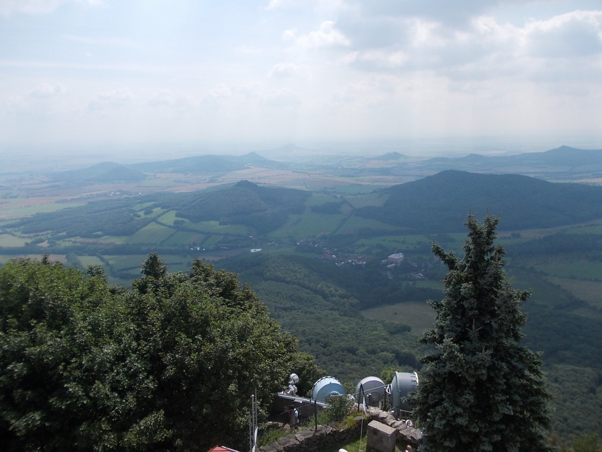 Výhled z Milešovky 