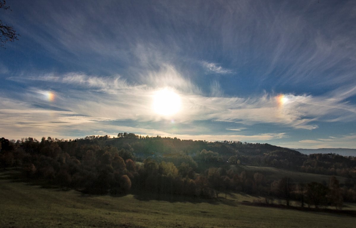 Vedlejší slunce na Šumavě