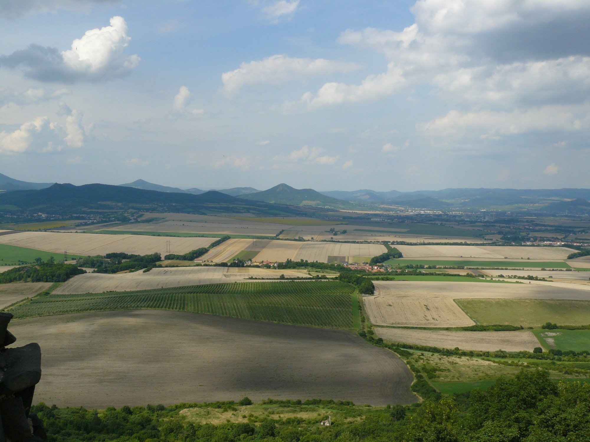 Výhled na České středohoří