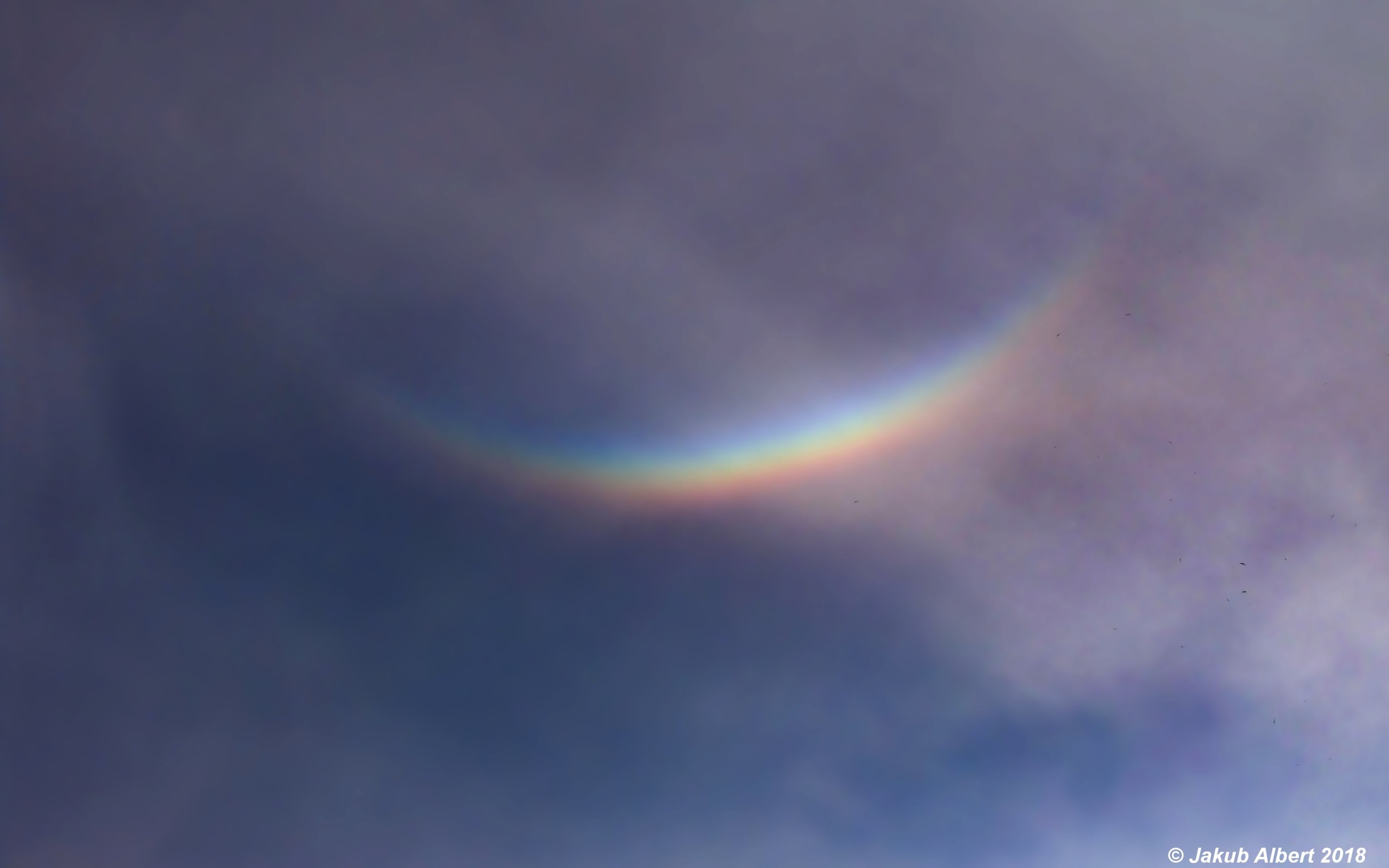 Cirkumzenitální oblouk nad Prahou