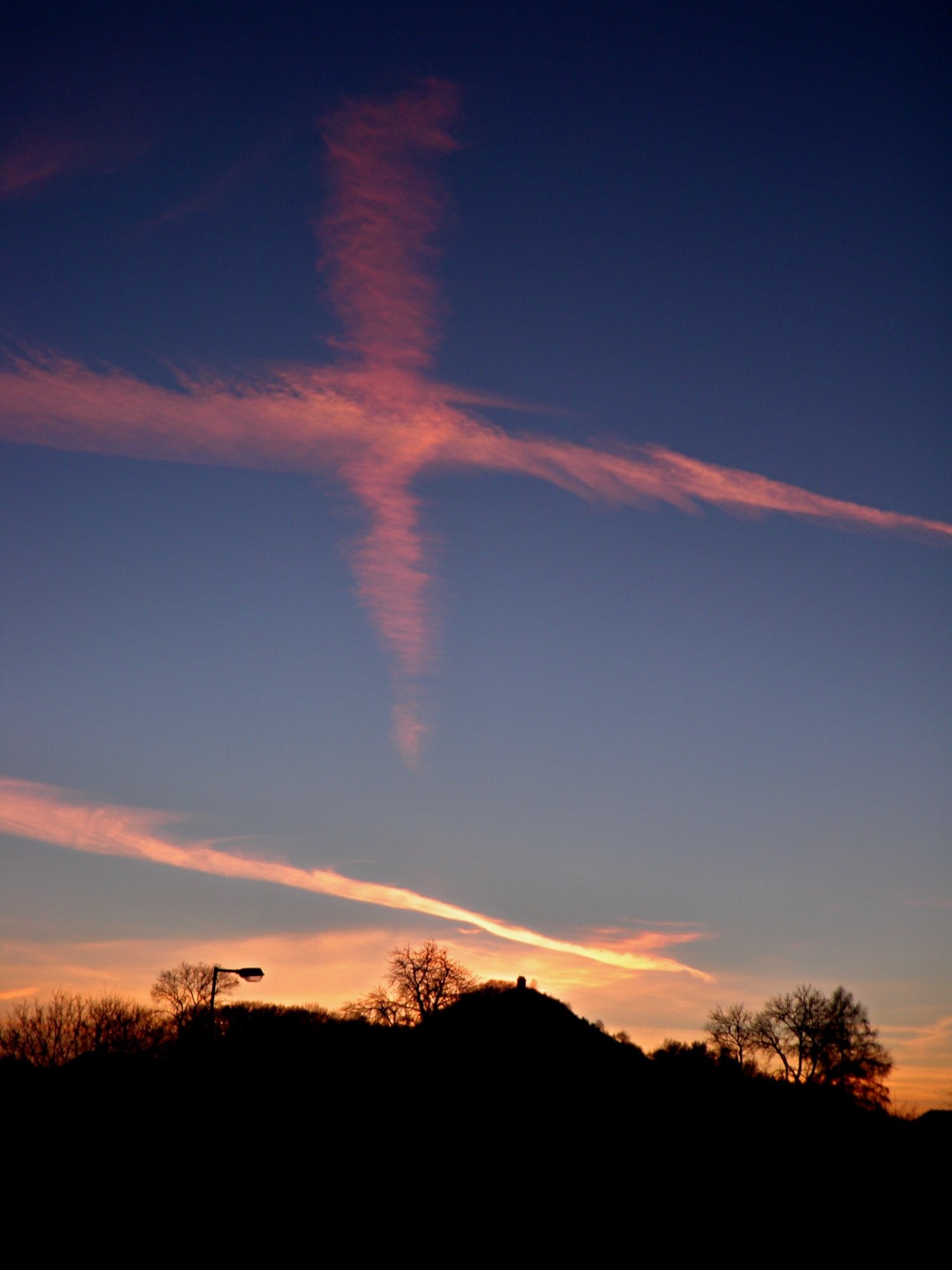 Západní kříž nad Zebínem