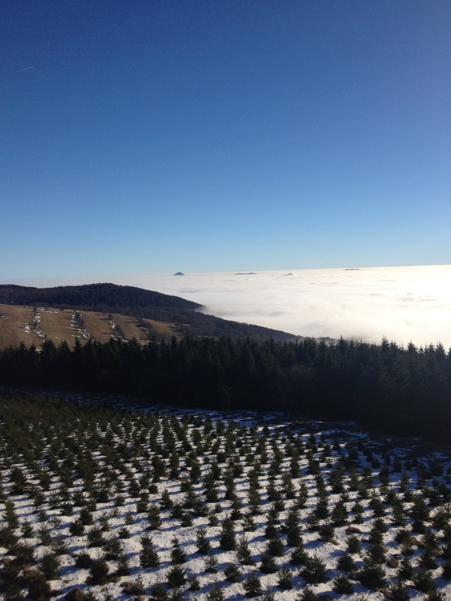 Inverze  dusí  České středohoří