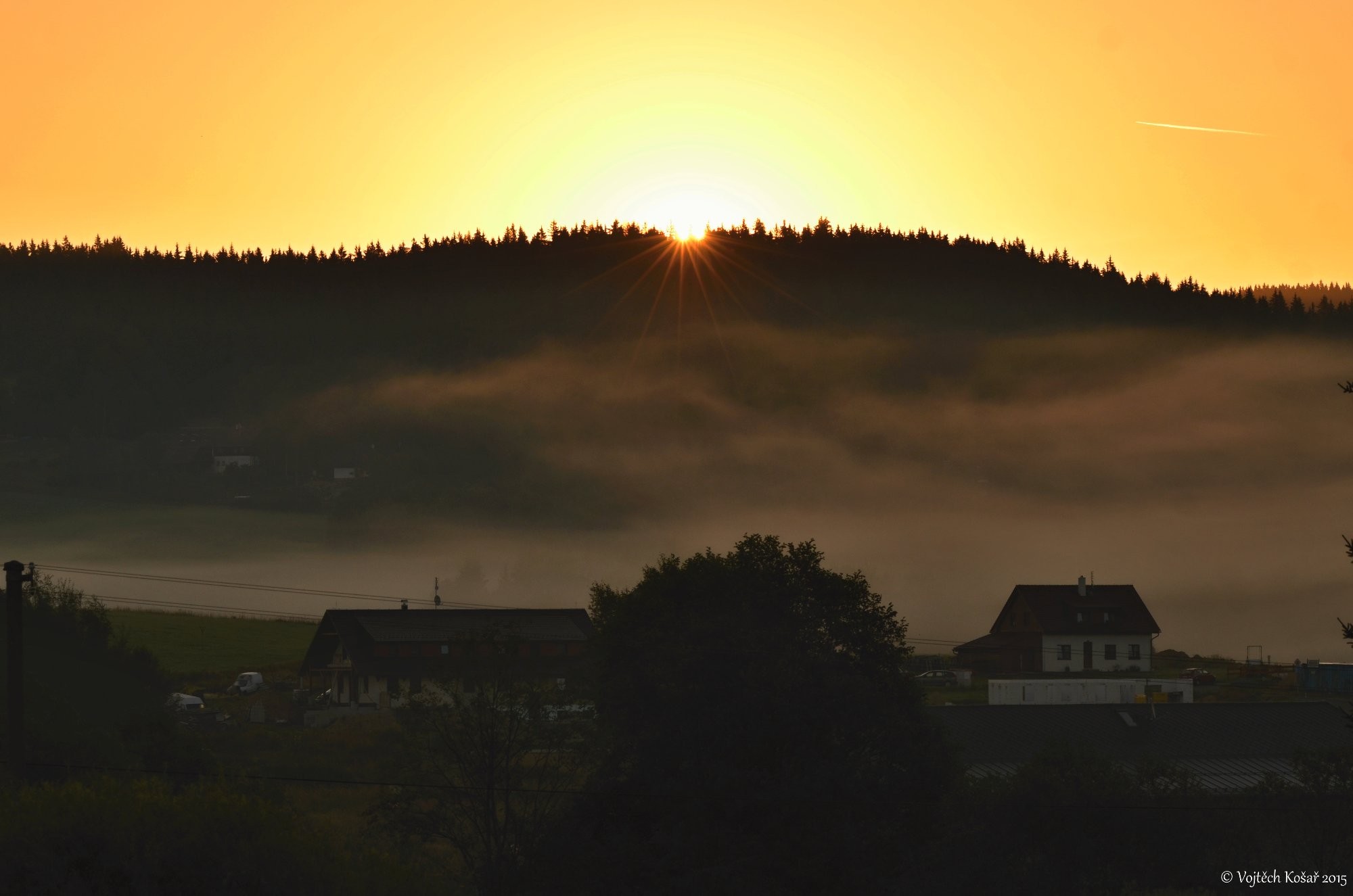 Východ slunce-Šumava