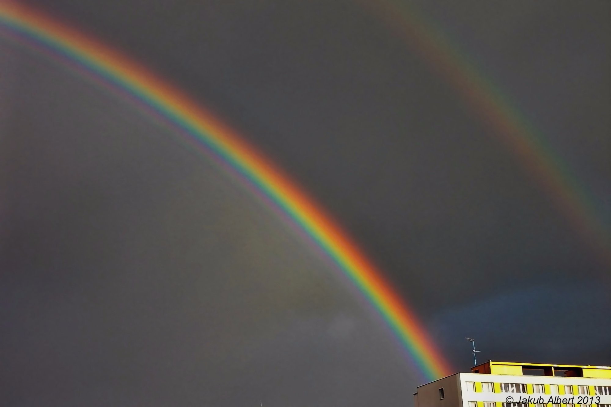 Duha po přeháňce