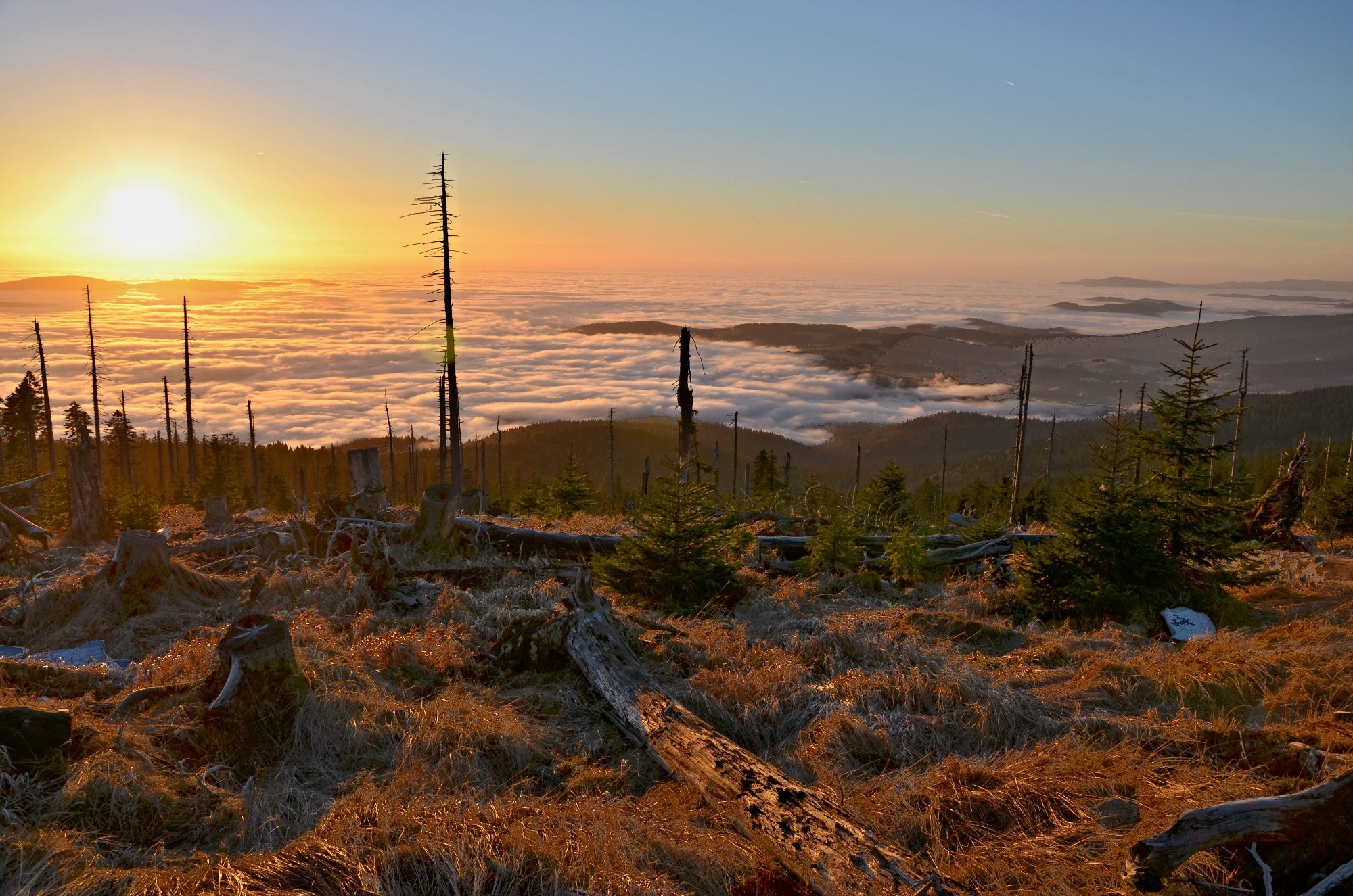 Šumavský západ slunce