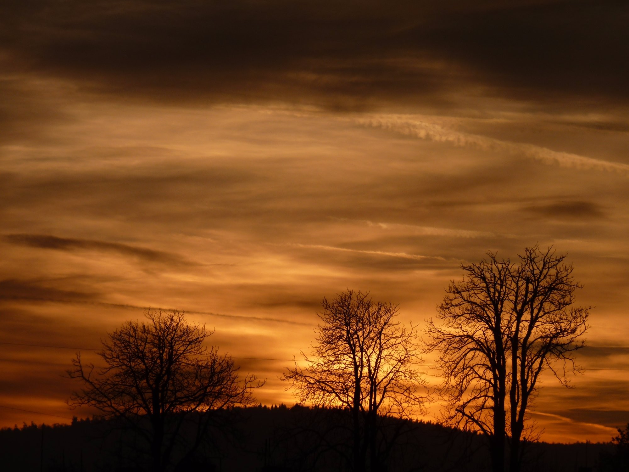 Západ slunce nad Jirkovem